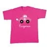 Camiseta coche flor