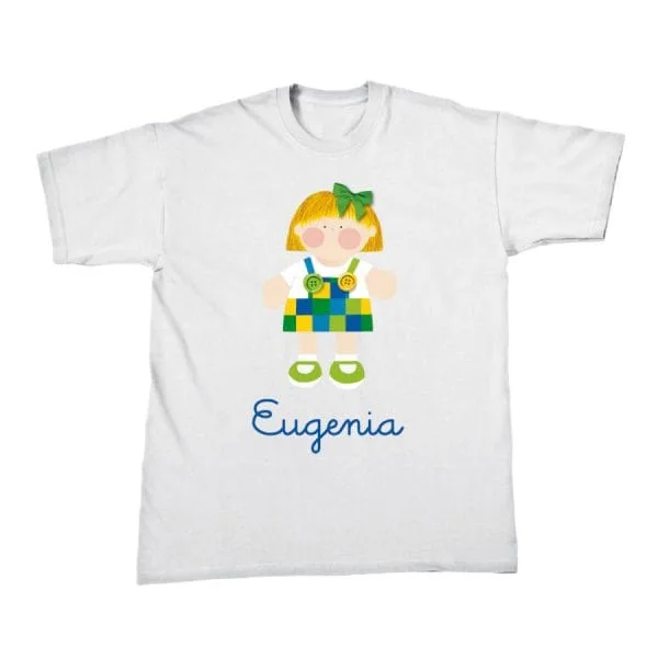 Camiseta cuadritos niña - Imagen 2