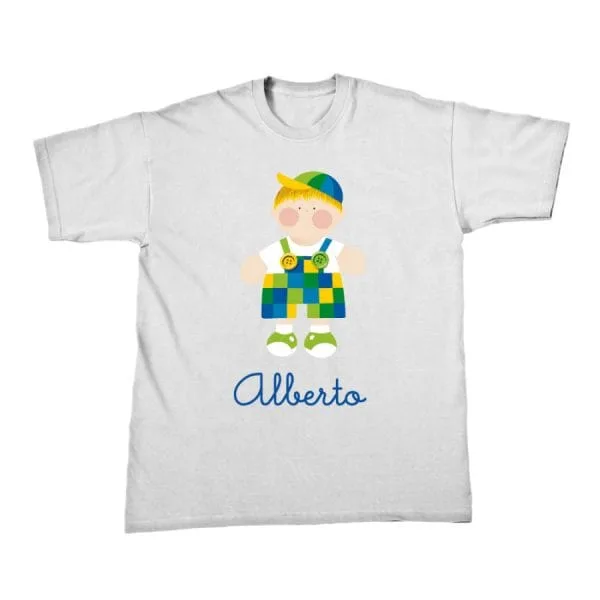 Camiseta cuadritos niño - Imagen 2