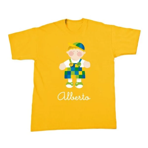Camiseta cuadritos niño