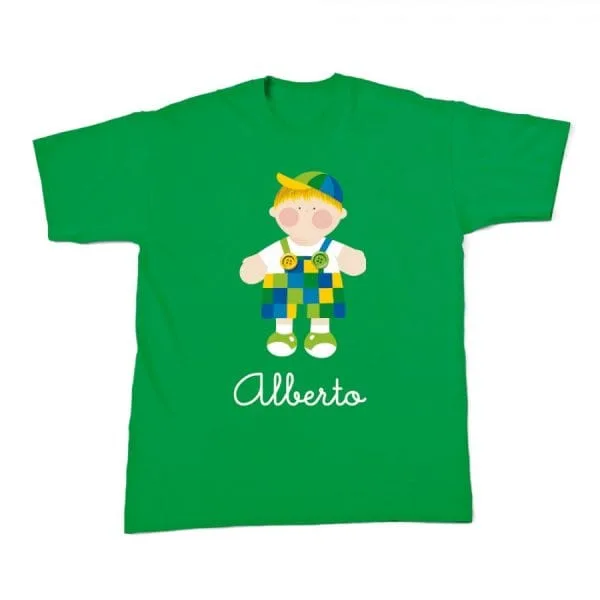 Camiseta cuadritos niño - Imagen 5