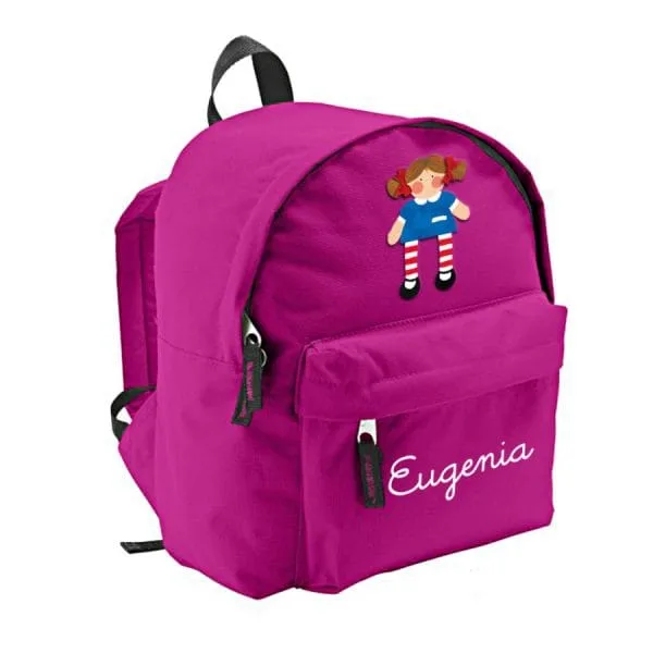 Mochila mediana patitas niña