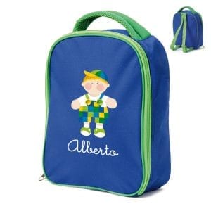 Mochila guardería cuadritos niño