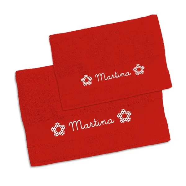Conjunto dos toallas baño flor - Imagen 3