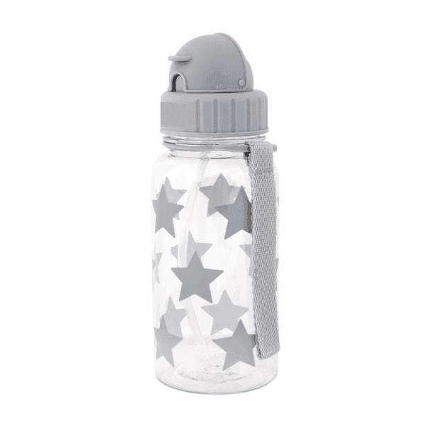 Botella plástico ESTRELLAS GRIS