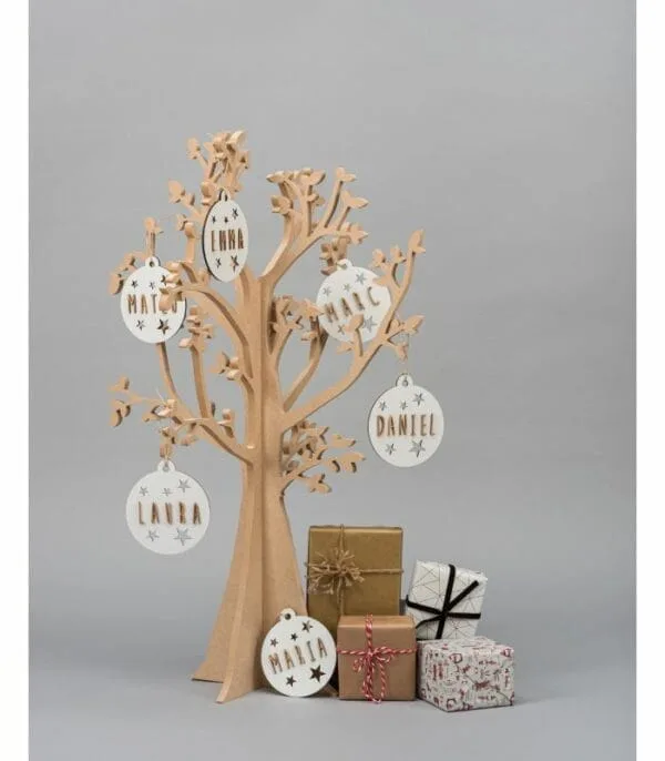Bolas Personalizadas de Navidad Blanca - Imagen 3