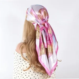 Mocador de Satín Estil Rosa
